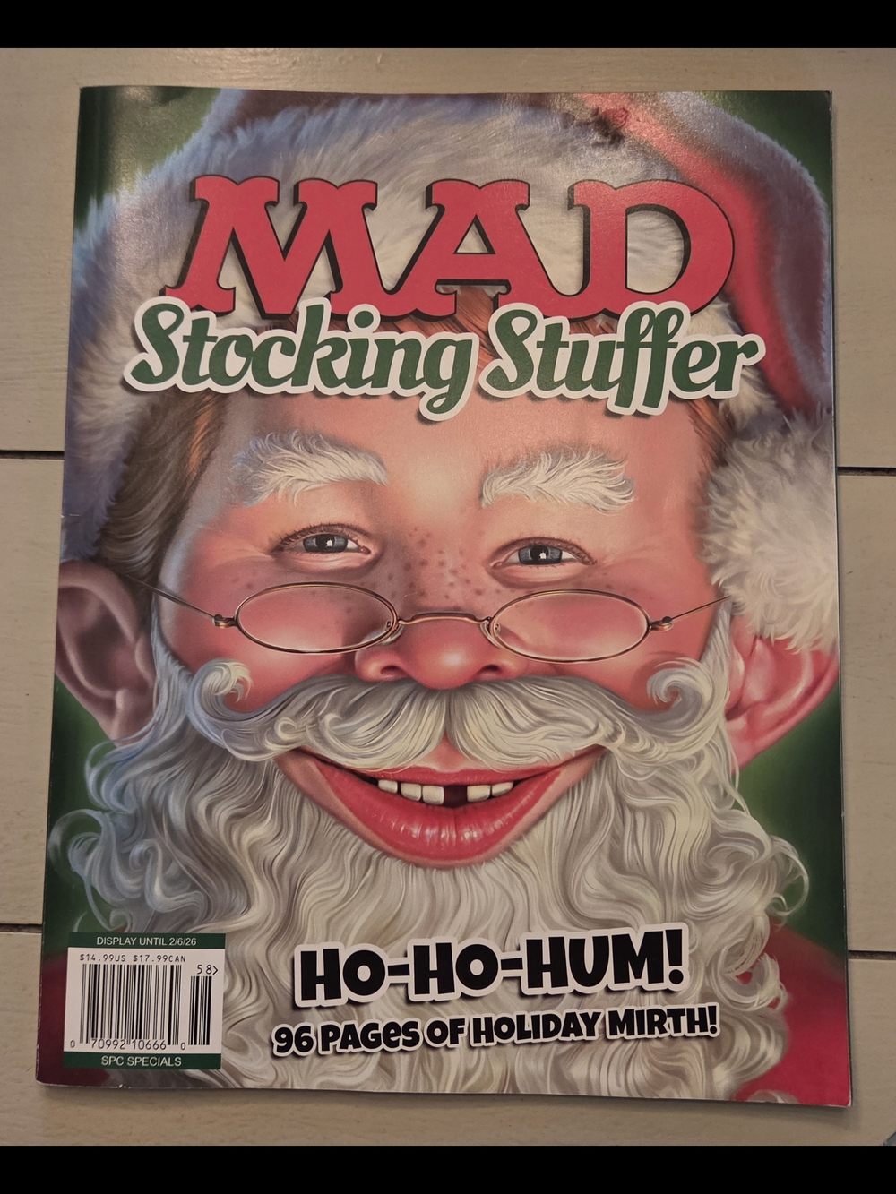 MAD Magazine - "Stocking Stuffer" -  Christmas 2025